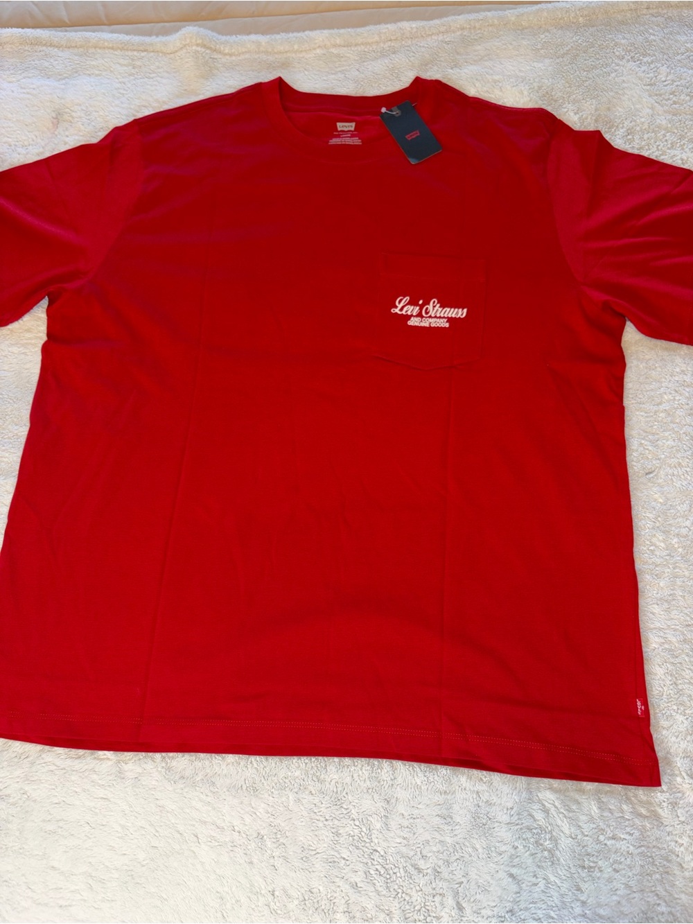 Levi's Red Short-Sleeve Pocket Tee NWT Size XL